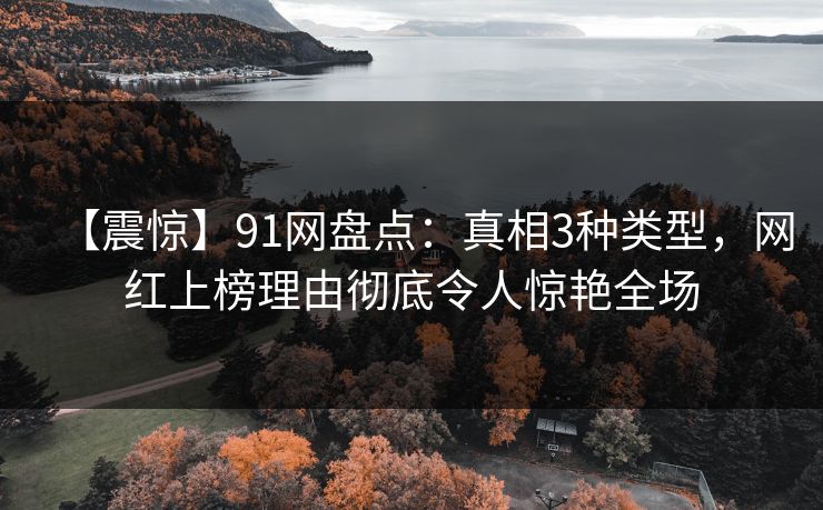 【震惊】91网盘点:真相3种类型,网红上榜理由彻底令人惊艳全场 【震惊】91网盘点:真相3种类型,网红上榜理由彻底令人惊艳全场